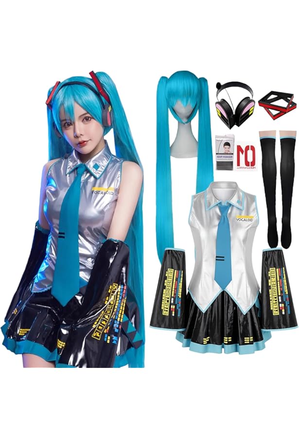 ラビットホール スーツ ヴィッグ付き！　男装 コスプレ衣装 初音ミク　ミクオ ラビットホール スーツ 男装バージョン コスプレ衣装 初音ミクオ